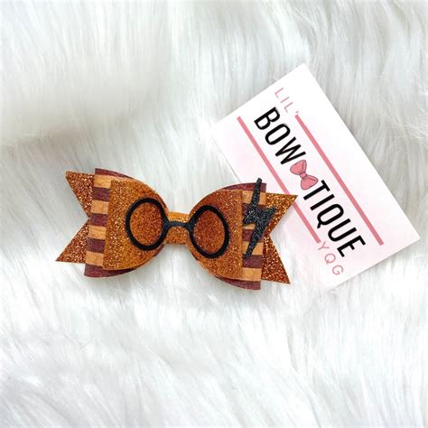 Harry Potter Hair Bow Harry Potter House Bows Gryffindor Etsy