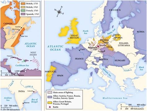 Seven Years War Map Europe Time Zones Map