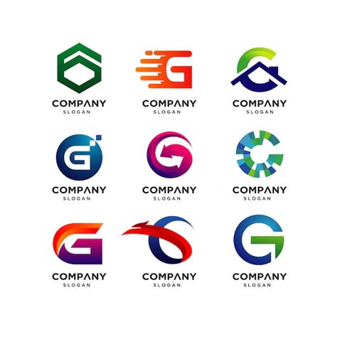 Premium Vector Collection Of Letter G Logo Design Templates