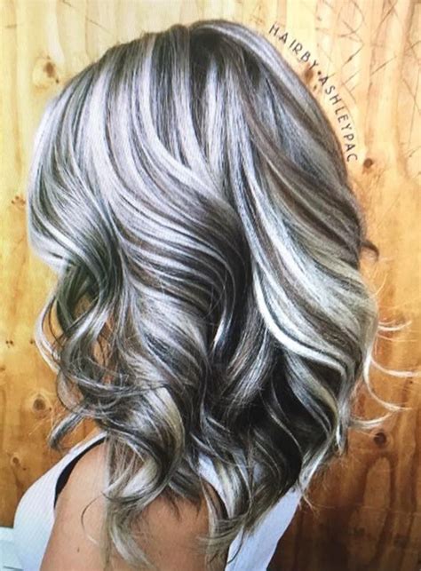 30 Gray Hair With Brown Lowlights Fashion Style