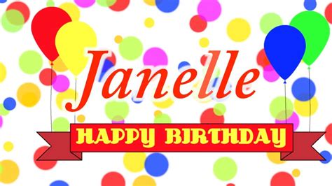 Happy Birthday Janelle Song Youtube