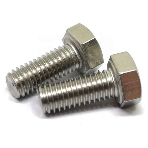 hexagonal ss304 stainless steel hex bolt m8 8 mm at rs 6 5 piece in daund