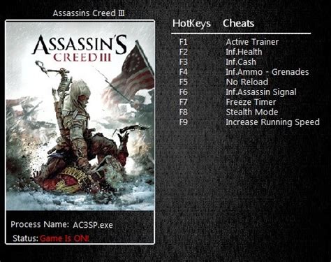 Assassins Creed Iii Trainer Page Mrantifun Pc Video Game