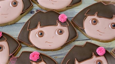 How To Make Dora Cookies By Emmas Sweets Youtube
