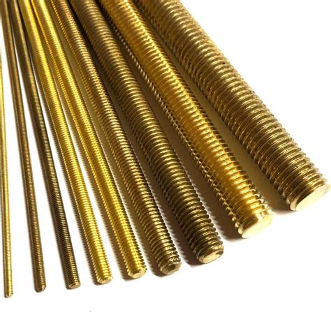 Spsteels Standard Silicon Bronze Threaded Rods Studs Bolts Size M6