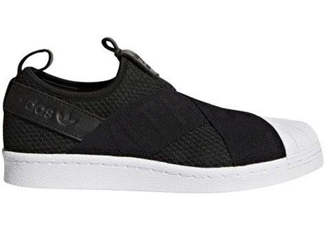 Adidas originals black superstar slip on trainers. adidas Superstar Slip-On Core Black (W) - CQ2382