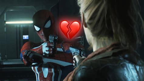 Spider Man Aims A Gun At His Girlfriend Mary Jane Re2 Remake Spider