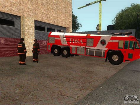 Реалистичная пожарная станция в СФ V20 для Gta San Andreas