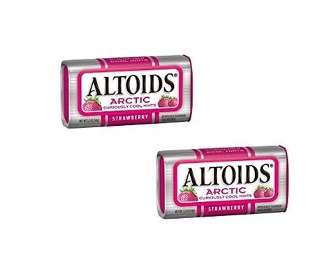 Altoids New Flavor Strawberry Arctic Curious Cool Sugar Free Mints 12