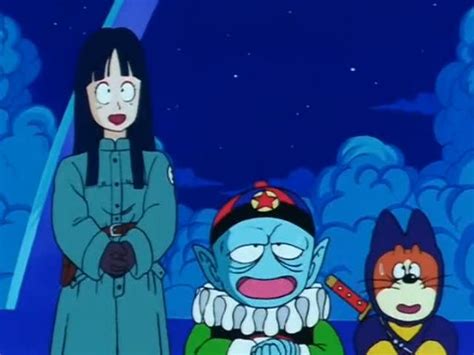 Along with his two minions, mai, a woman that wears a trench coat, and shu, originally nmed soba in the manga, a humanoid dog in a ninja outfit, he seeks out the dragon balls to wish for world. Image - Emperor Pilaf gang.jpg - Dragon Ball Wiki