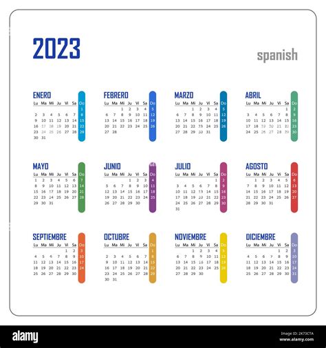 Calendario En Espanol 2022 2023 Fotografias E Imagenes De Alta Images Images And Photos Finder