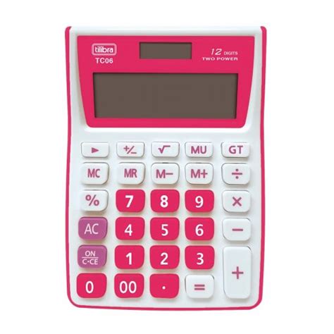 Con la calculadora puedes hacer operaciones matemáticas sencillas y avanzadas en una aplicación con un diseño atractivo. Calculadora de Mesa 12 Dígitos Média TC06 Cereja