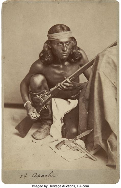 A Photograph Of An Apache Scout C 1885 Photographs Lot 55083