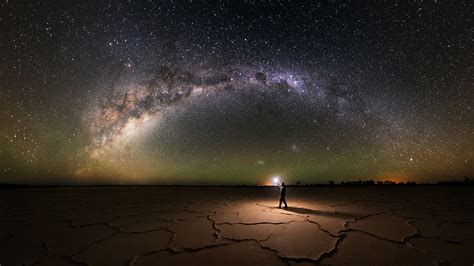 Long Exposure Galaxy Explorer Landscape Nature Milky Way Starry