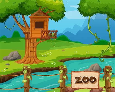 Empty Zoo Cartoon