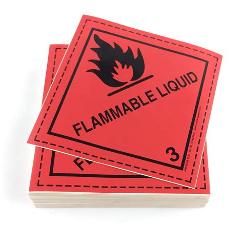 Class Labels Flammable Liquid Mm X Mm Singles Stock Xpress Com
