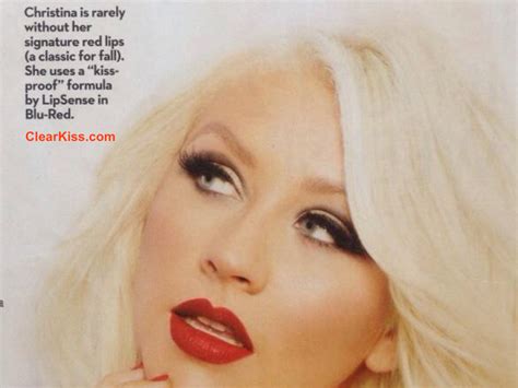 What Is The Brand Of Christina Aguileras Red Lipstick Lipsense In Blu