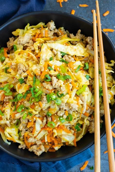 Fill a large saucepan with 1 inch of vegetable oil and heat to 325 degrees f. Egg Roll in a Bowl Recipe (Low-Carb, Keto, & Whole30 ...