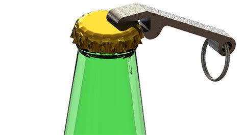 Take your standard lighter and make sure its bottom width is roughly equal to the size of the collar. SolidWorks A Tutorial #105: Bottle, Cap & Opener in an ...