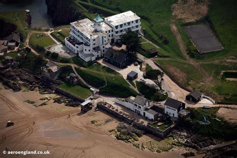 Aeroengland Aerial Photograph Of Burgh Island Hotel And The Pilchard