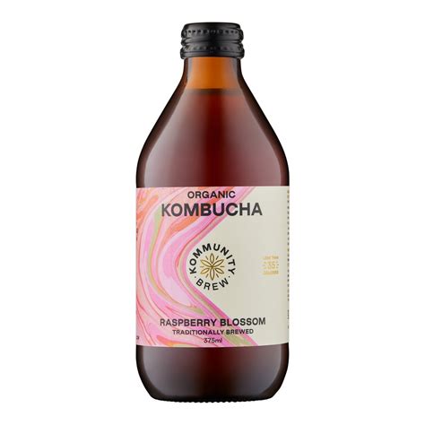 Kommunity Brew Organic Kombucha Raspberry Blossom 375ml Candc Website