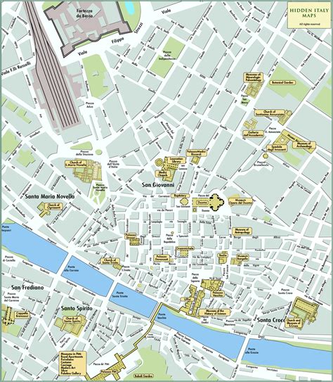 Florence Map Tourist Attractions
