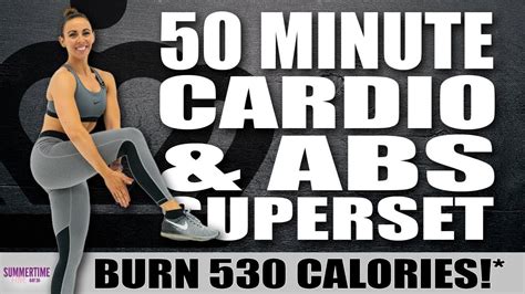 Minute Cardio And Abs Superset Workout Burn Calories Sydney Cummings Youtube