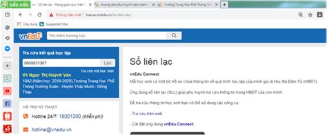 Cách tra cứu điểm kết quả học tập trên VnEdu - Hướng dẫn ...