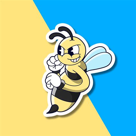 spunky bee sticker 🐝 link in comments stickers