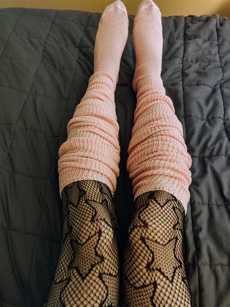 Thigh High Pink Socks With Fishnets And High Heels Flickr