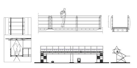 Free Pedestrian Bridge Details Cad Design Free Cad Blocks Drawings Details Pinterest