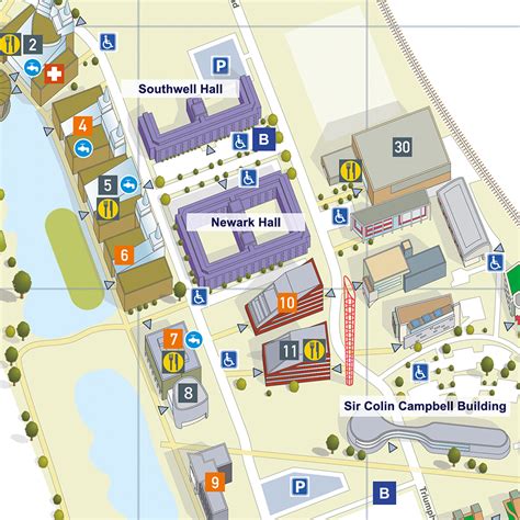 3d Illustrated Campus Maps For University Of Nottingham Map Company
