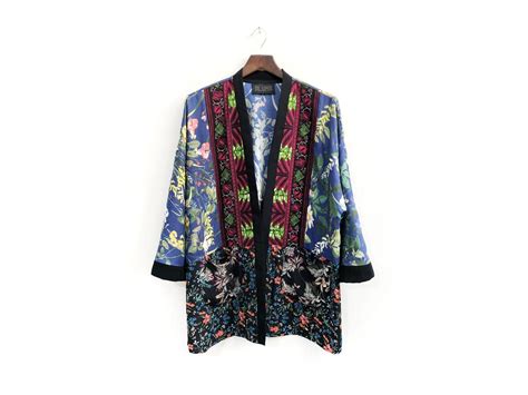 Bold Floral Statement Kimono Cardigan Limited Edition Etsy In 2020 Kimono Cardigan Cardigan
