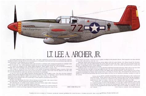 Lee Archer Wwii Fighter Planes Tuskegee Tuskegee Airman