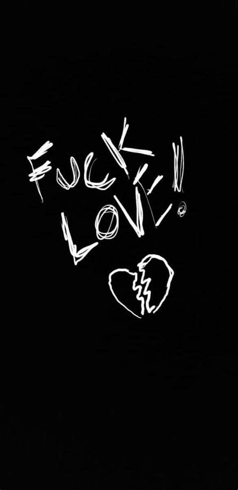 Download A Black Background With The Words Fuck Love Written On It Wallpaper