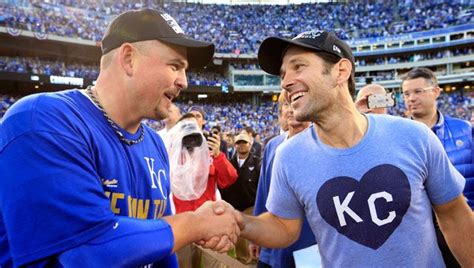 Paul Rudd Celebrates Kansas City Royals World Series Win Drenched In Champagne Paul Rudd