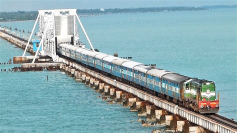 Indias Most Dangerous Rail Bridge Pamban Rameswaram Youtube