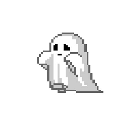 Ghost Pixel Art  Image Cute Pixel Png Download 640