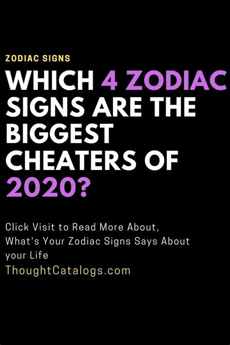 Which 4 Zodiac Signs Are The Biggest Cheaters Of 2020 In