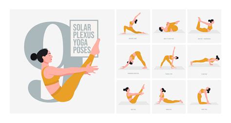 Solar Plexus Chakra Yoga Poses Young Woman Practicing Yoga Pose Woman