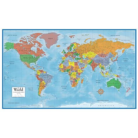 Buy Swiftmaps World Premier Wall Map Poster Mural H X W Online At Desertcart Egypt