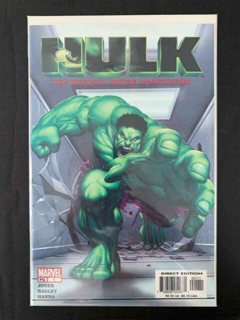 Marvel 2003 Hulk The Official Movie Adaptation Comic Book Issue 1 One