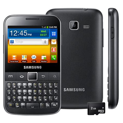 Celular Desbloqueado Samsung Galaxy Y Pro Qwerty Com Android 23 Wi Fi