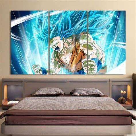 The forms offer some hefty moves to use against your opponent, but in order to claim the forms to use within the game, you'll need to unlock them. Dragon Ball Z Super Saiyan SSJ3 Blue Son Goku 3pc Canvas ...