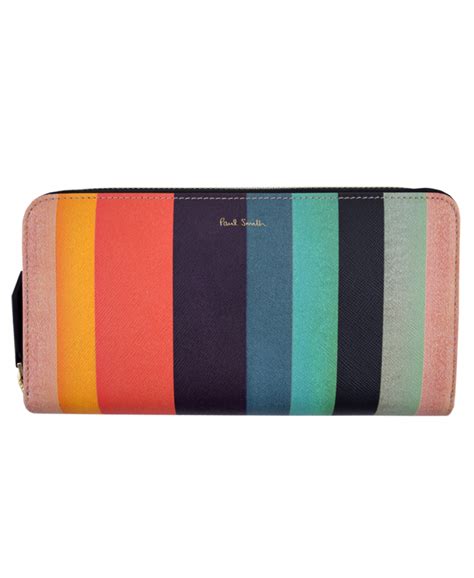 Paul Smith Large Multi Coloured Striped Purse Purses From Jonathan Trumbull Uk