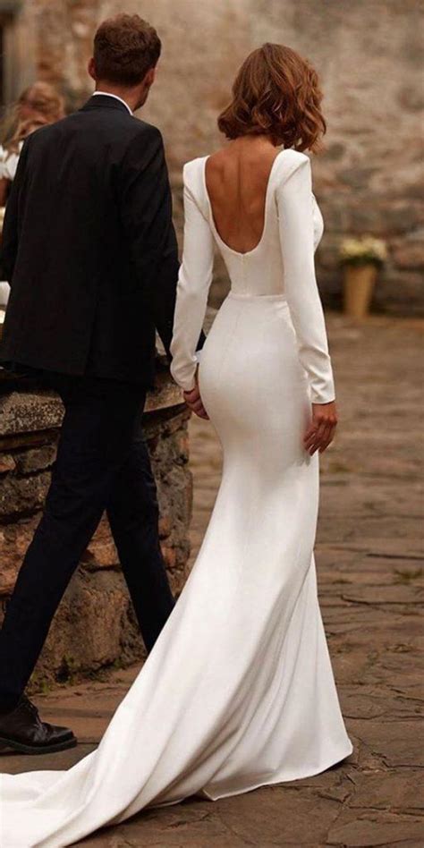 27 Awesome Simple Wedding Dresses For Cute Brides Wedding Dresses Guide