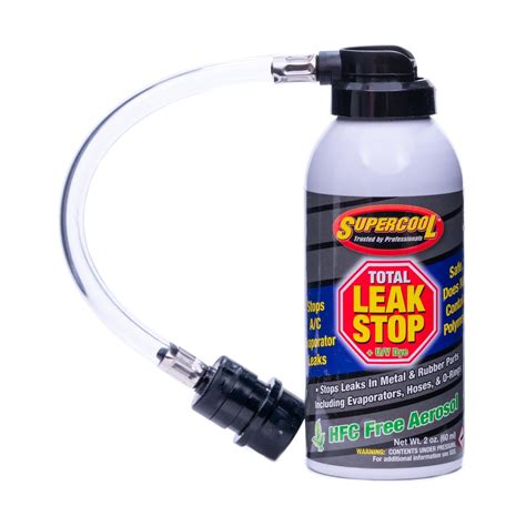 R134a Total Leak Stop With Uv Dye And Applicator Hose 2oz Bov Tsi Supercool