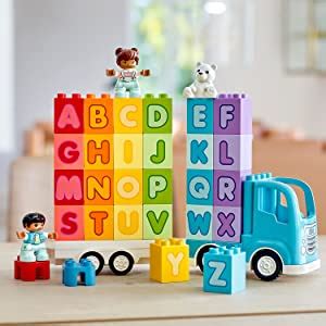 My son plays with his lego duplos every day. Amazon.com: LEGO DUPLO My First Alphabet Truck 10915 ABC ...