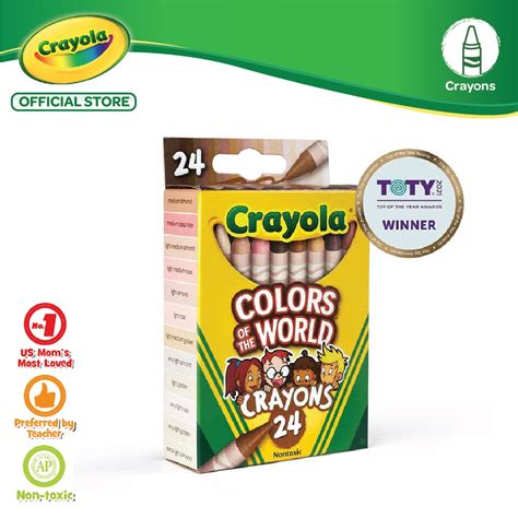 Jual Crayola Colors Of The World 24ct Crayons Shopee Indonesia