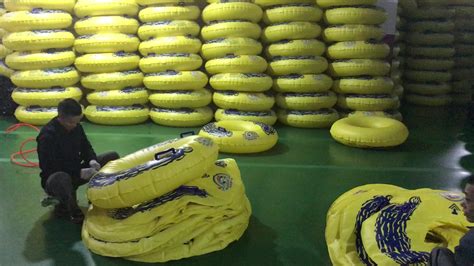 Heavy Duty Vinyl Clear Inflatable Nacho Cheese Pool Tube Durable